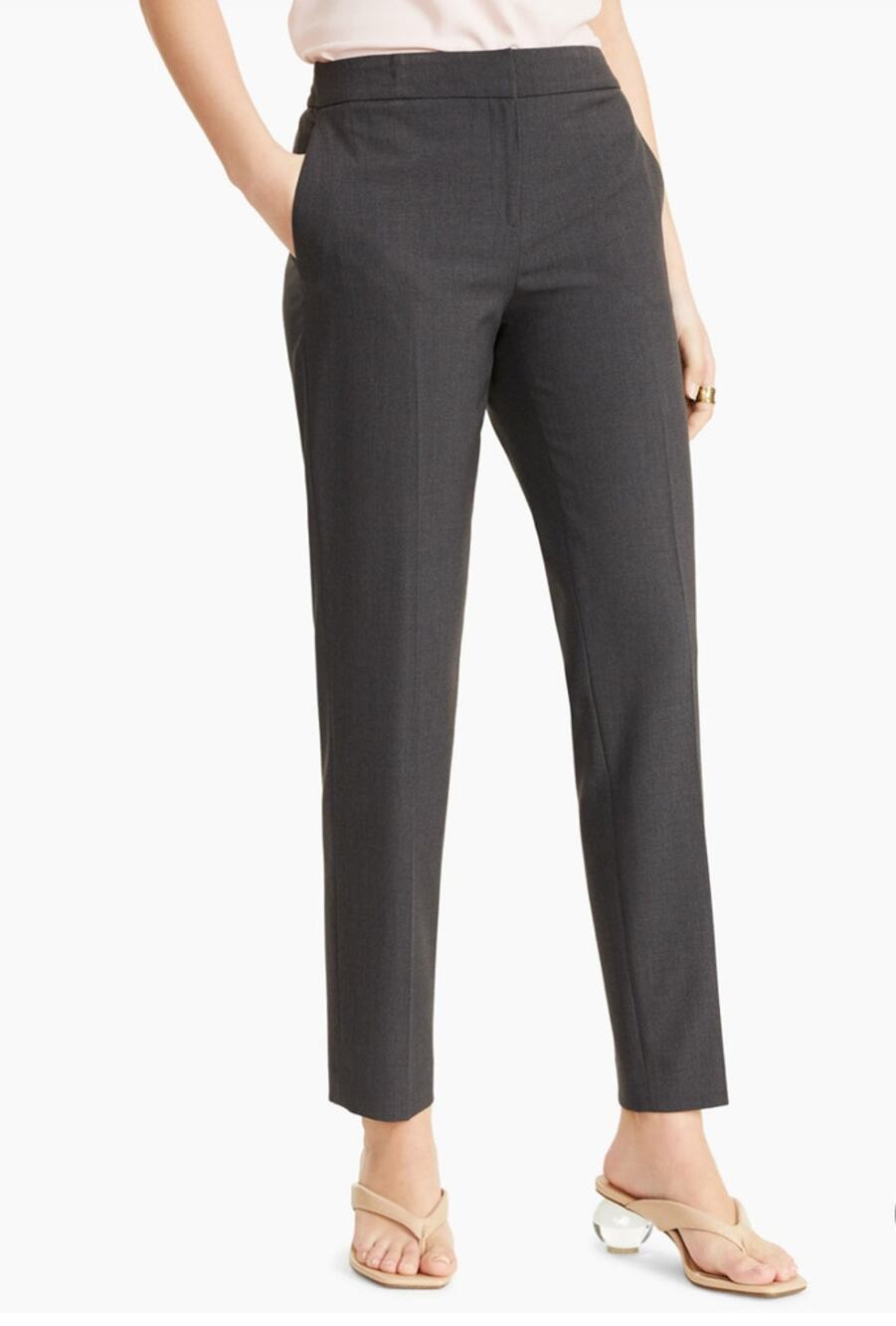 Bar III Straight Leg Granite Gray Dress Slacks - 6
